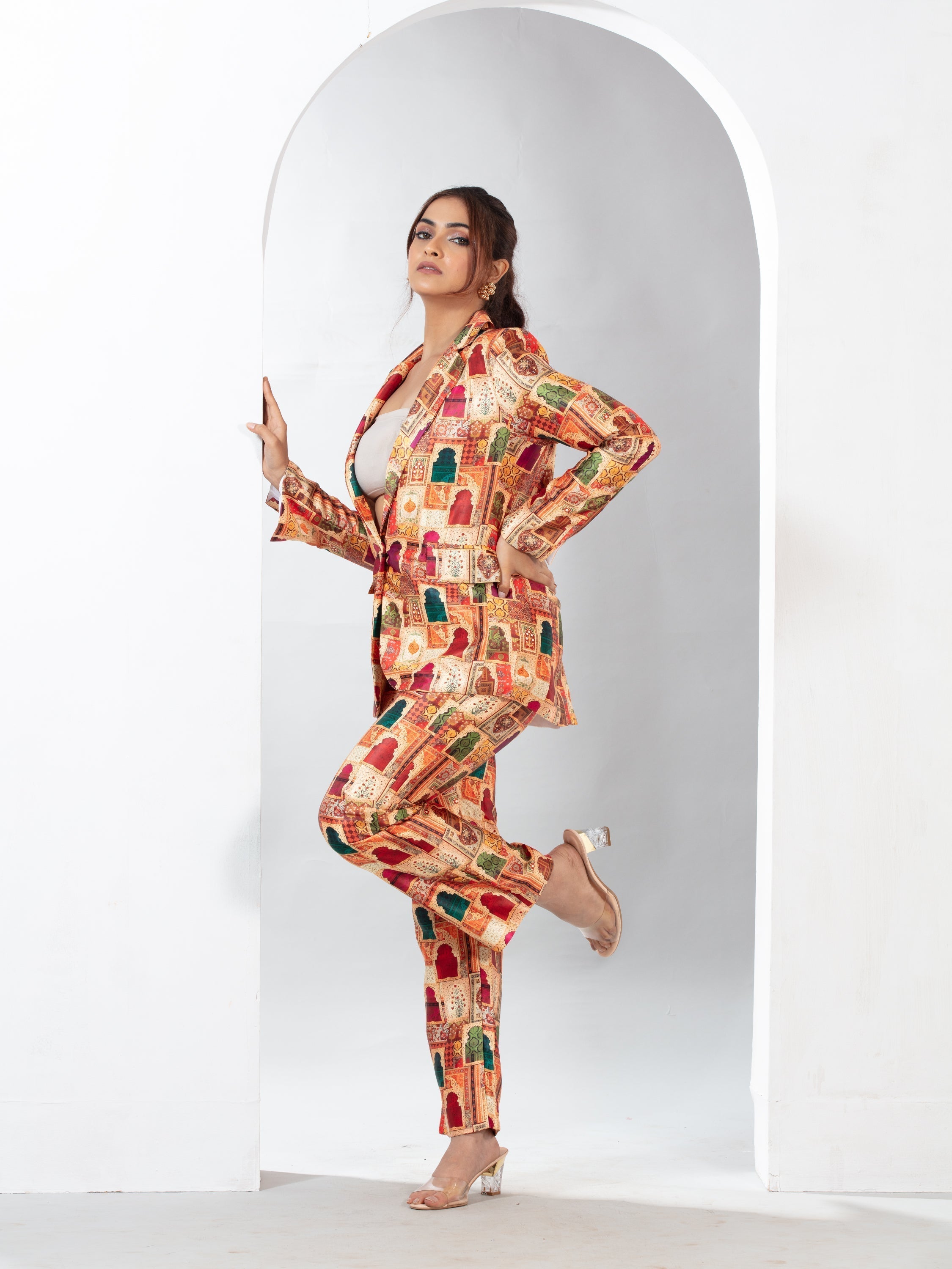 Royal Azure blazer co-ord set