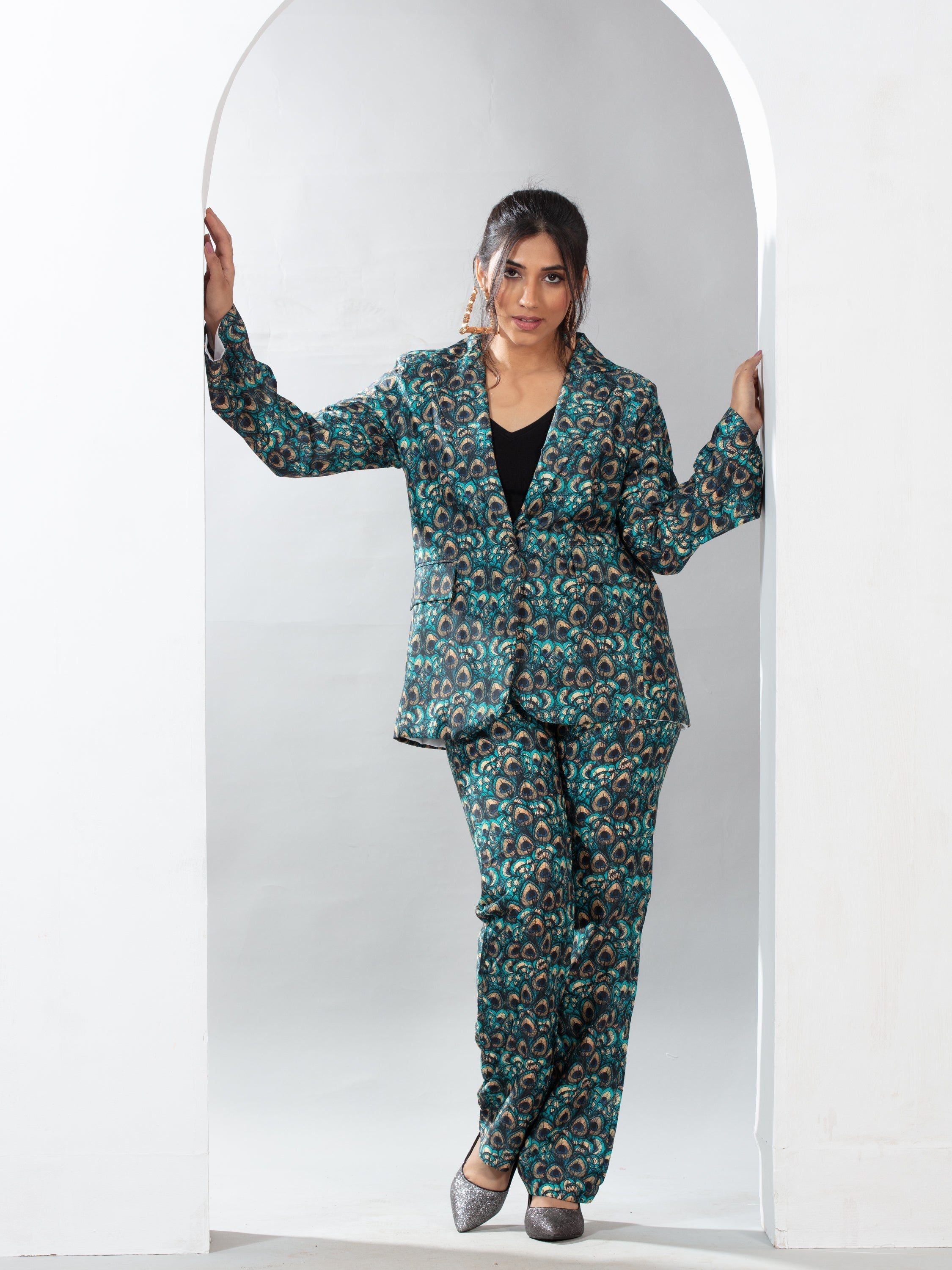 Royal Feather blazer co-ord set