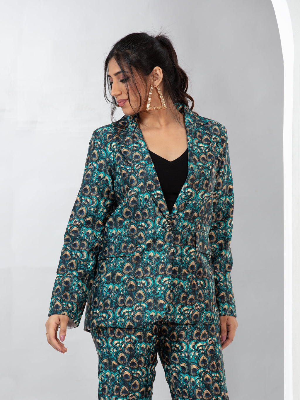 Royal Feather blazer co-ord set