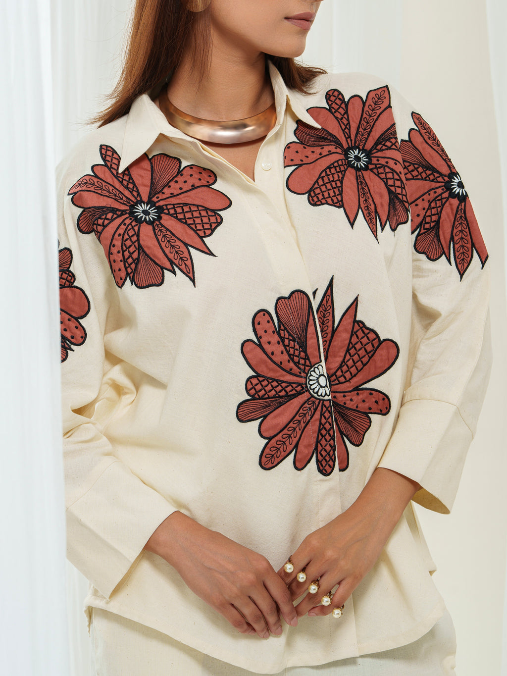 Ritzy appliquéd co-ord set