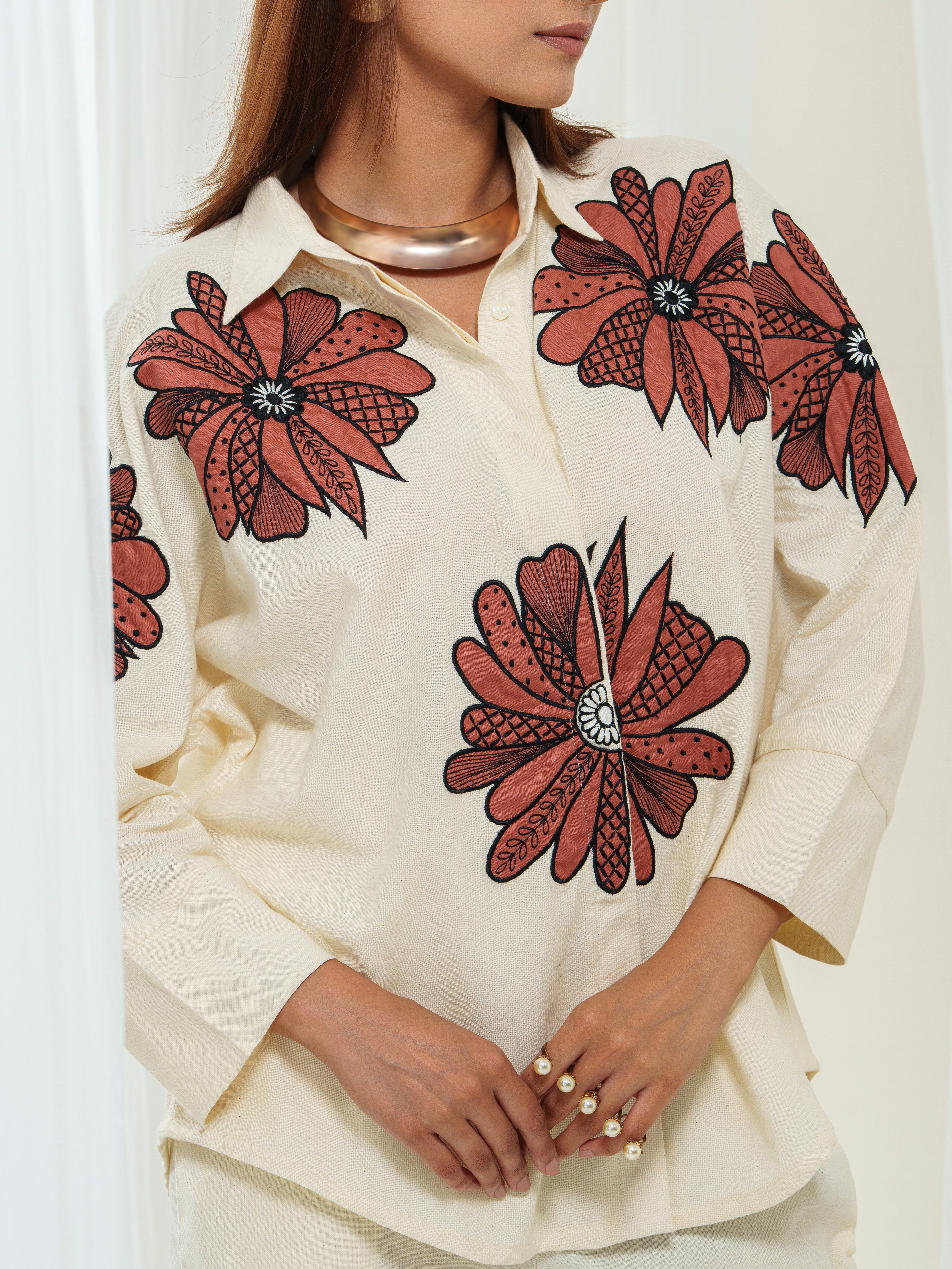 Ritzy appliquéd co-ord set