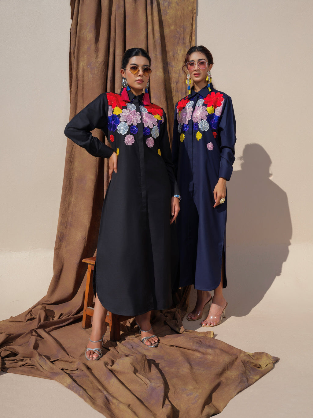 Mosaic Glow  Shirt dress